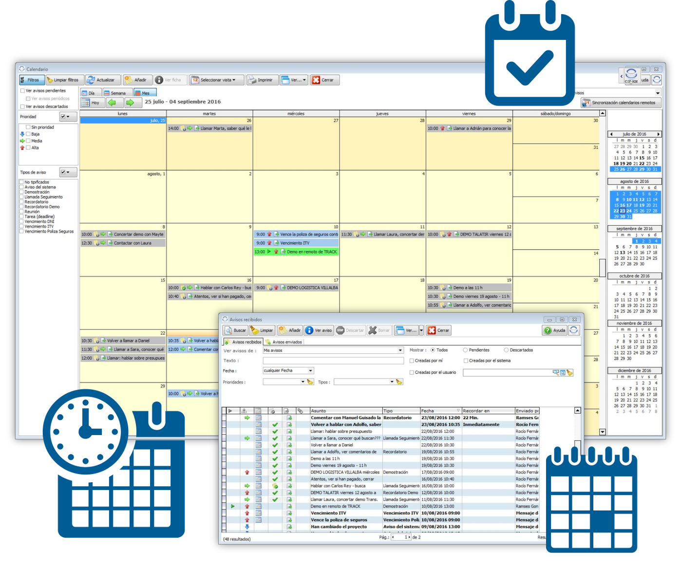 Cif KM - Avisos y tareas